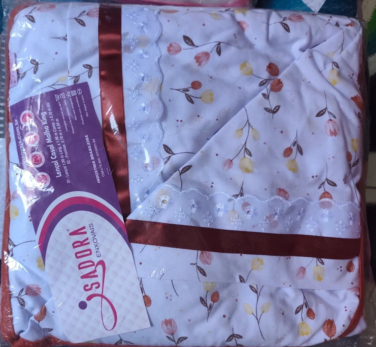 Lençol Super King 100% algodão - Foto 4