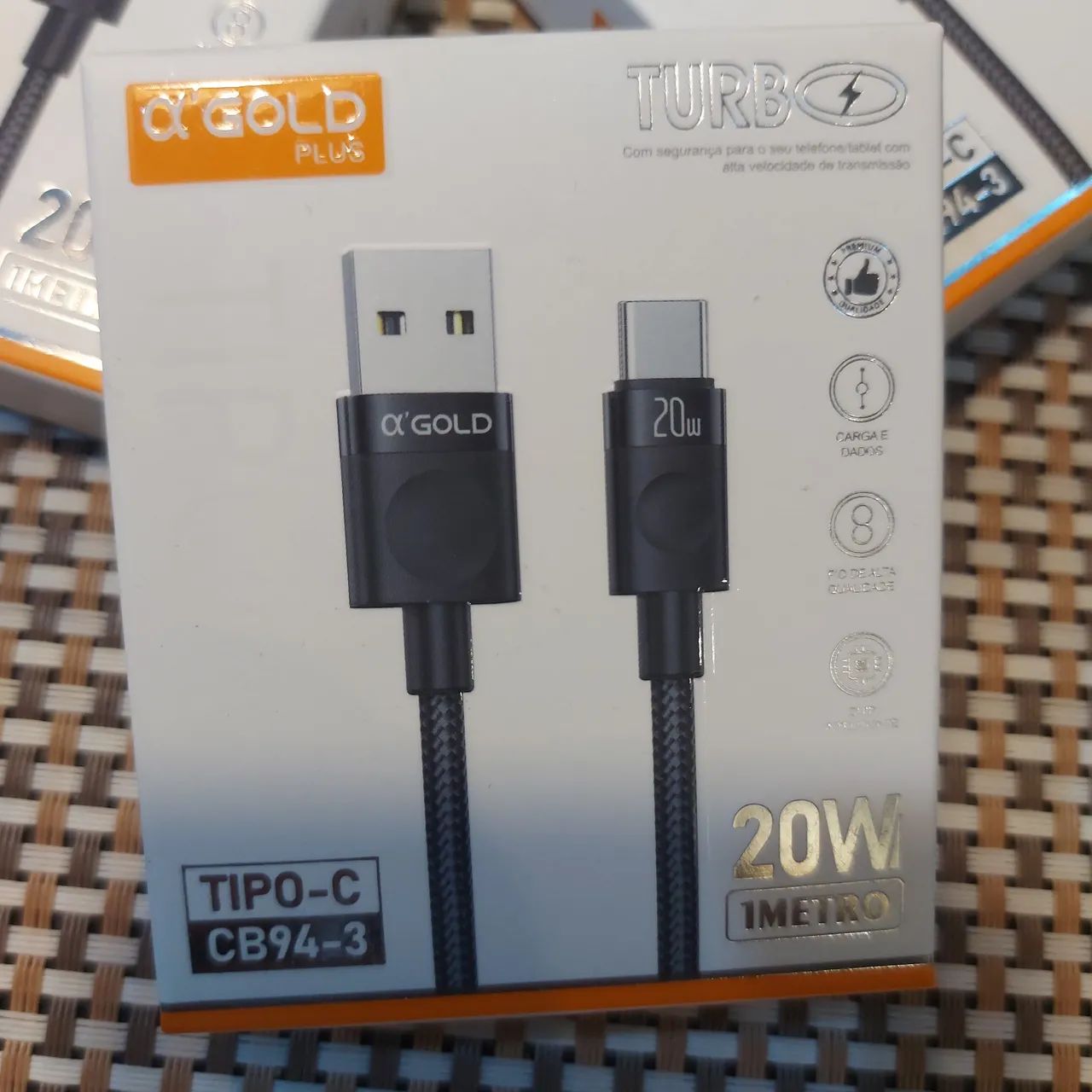 Cabo tipo C Gold 20w turbo 1 metro - Foto 4