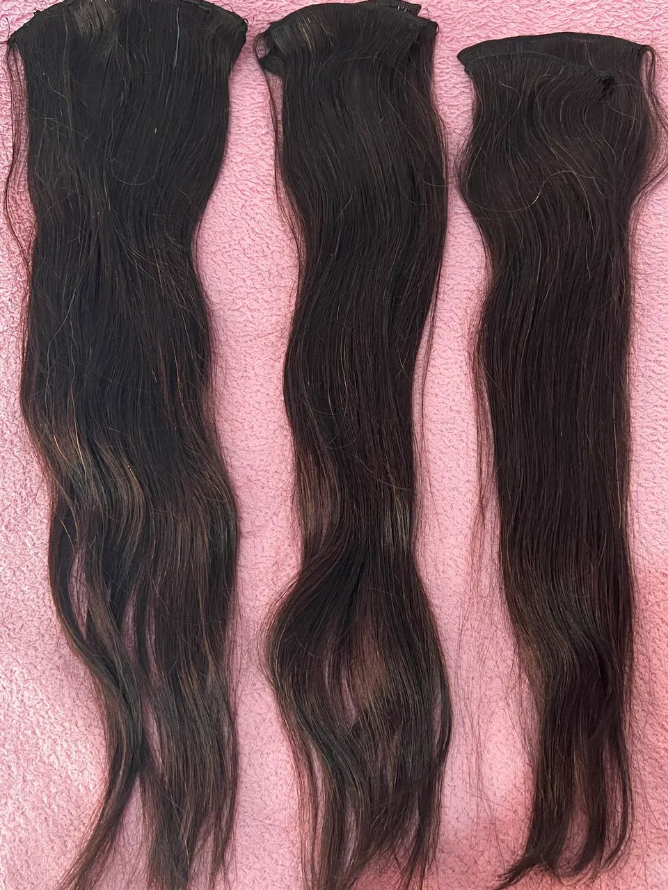 Cabelo brasileiro ( CASTANHO) 200gm 75 cm  - Foto 2