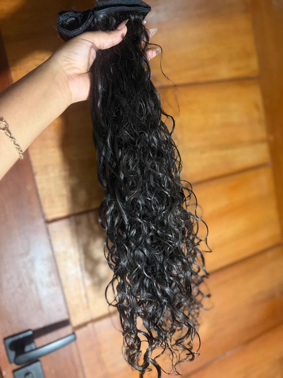 Cabelo natural cacheado 