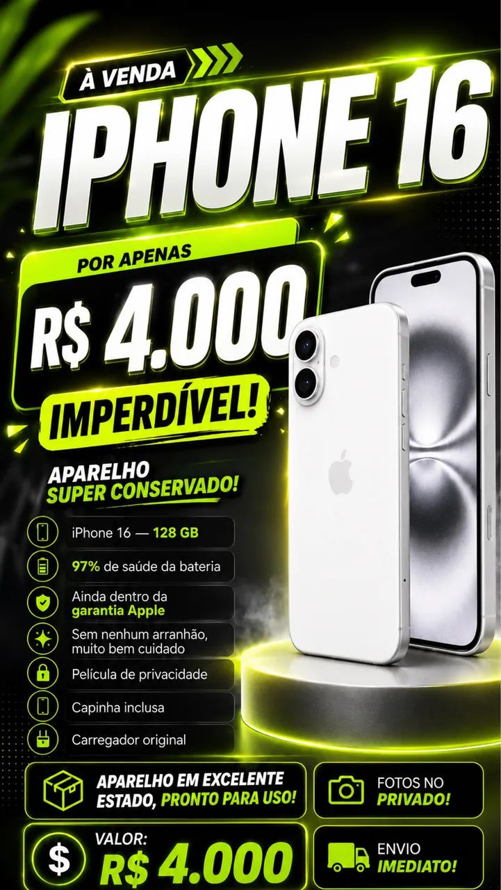 Venda - IPhone 16 (128gb)