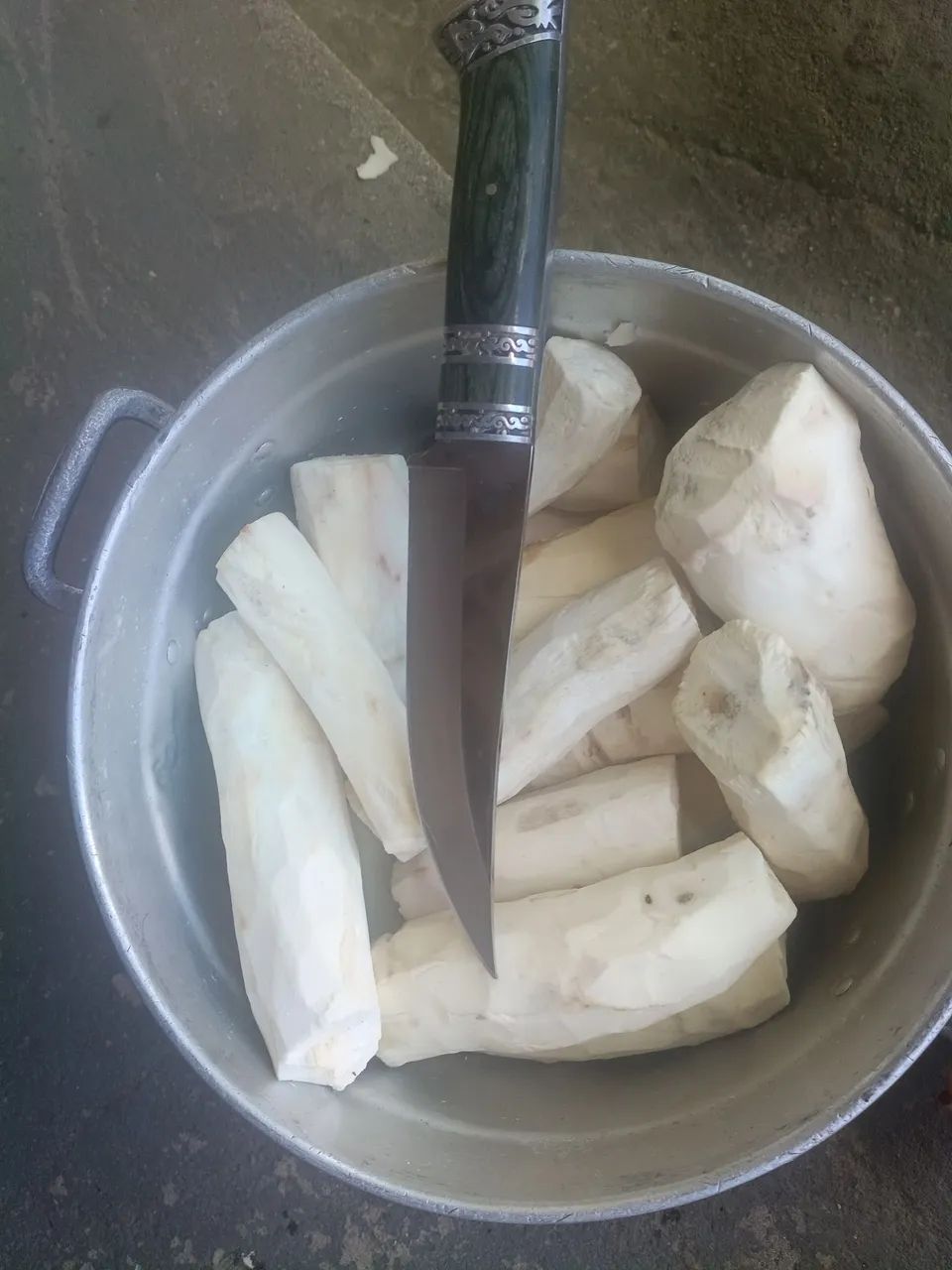 Massa de macaxeira e puba para bolo - Foto 4