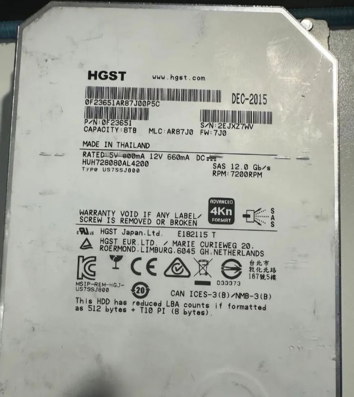 Hd 8tb SAS