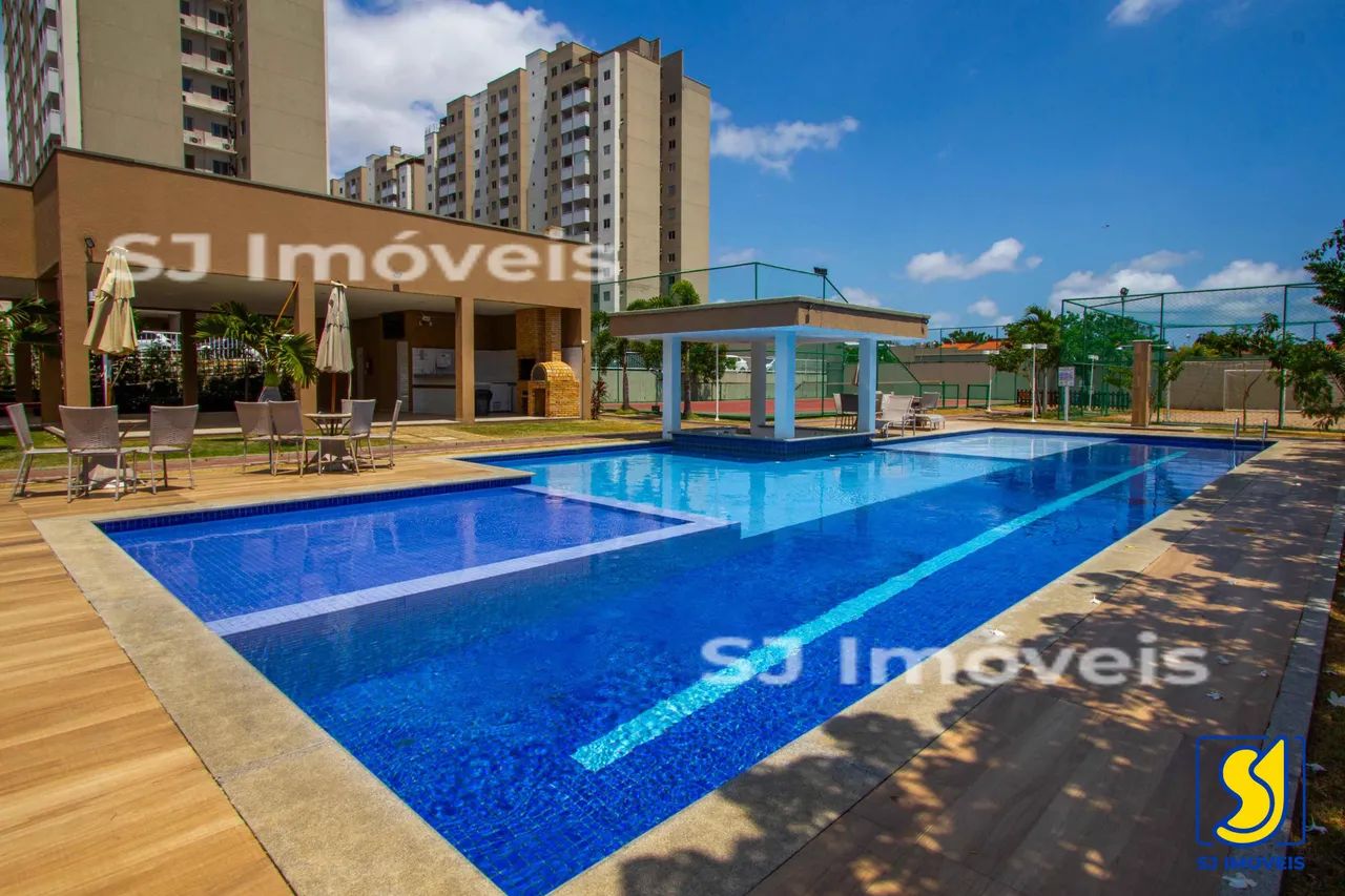 Apartamento com 1 suíte, 1 quarto e 2 varandas em Messejana