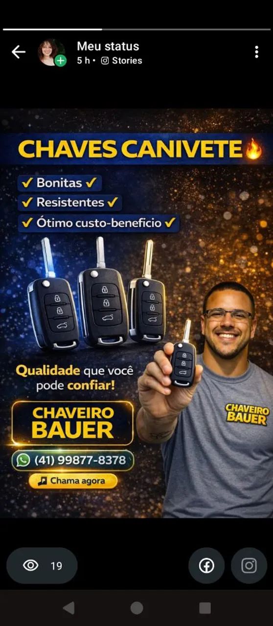 Chaveiro Bauer residencial e automotivo  - Foto 3