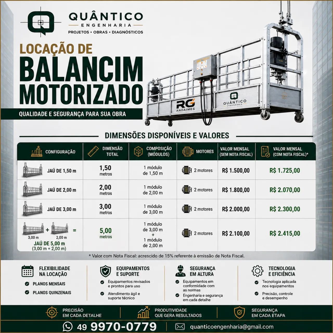 Locação de Balancim Motorizado 