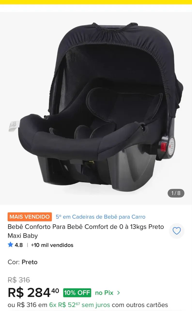 Bebê conforto pouco usado - Foto 3