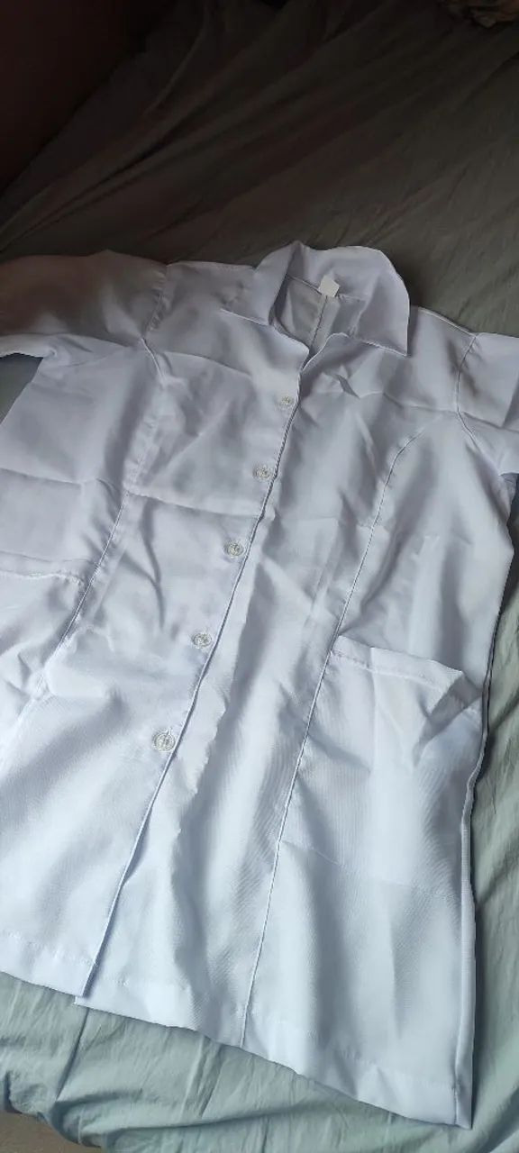Jaleco feminino branco 