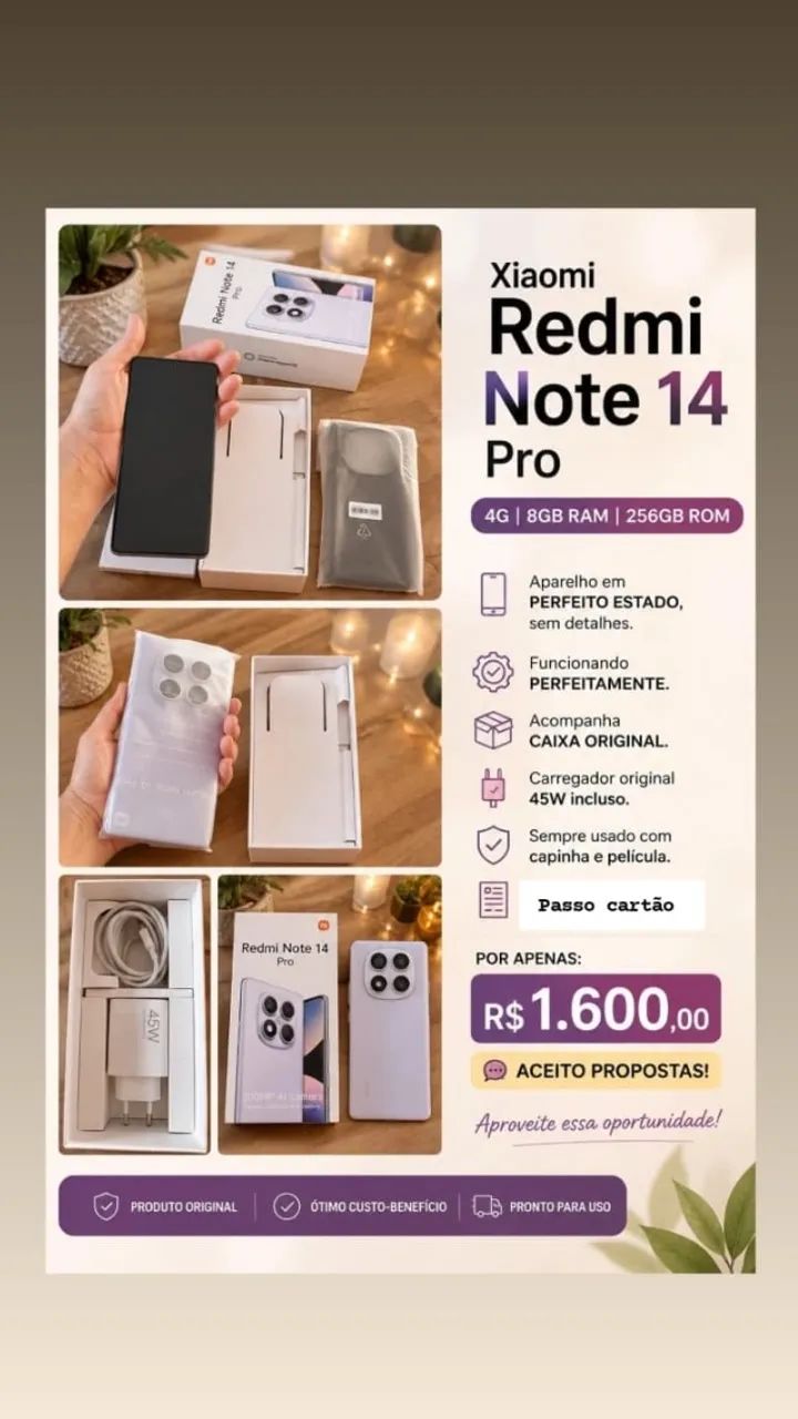 Xiaomi Redmi Note 14 Pro 256Gb