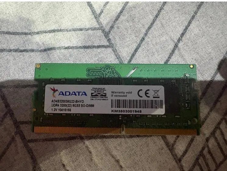 Memória ram notebook 8gb 3200mhz adata65713024090753121