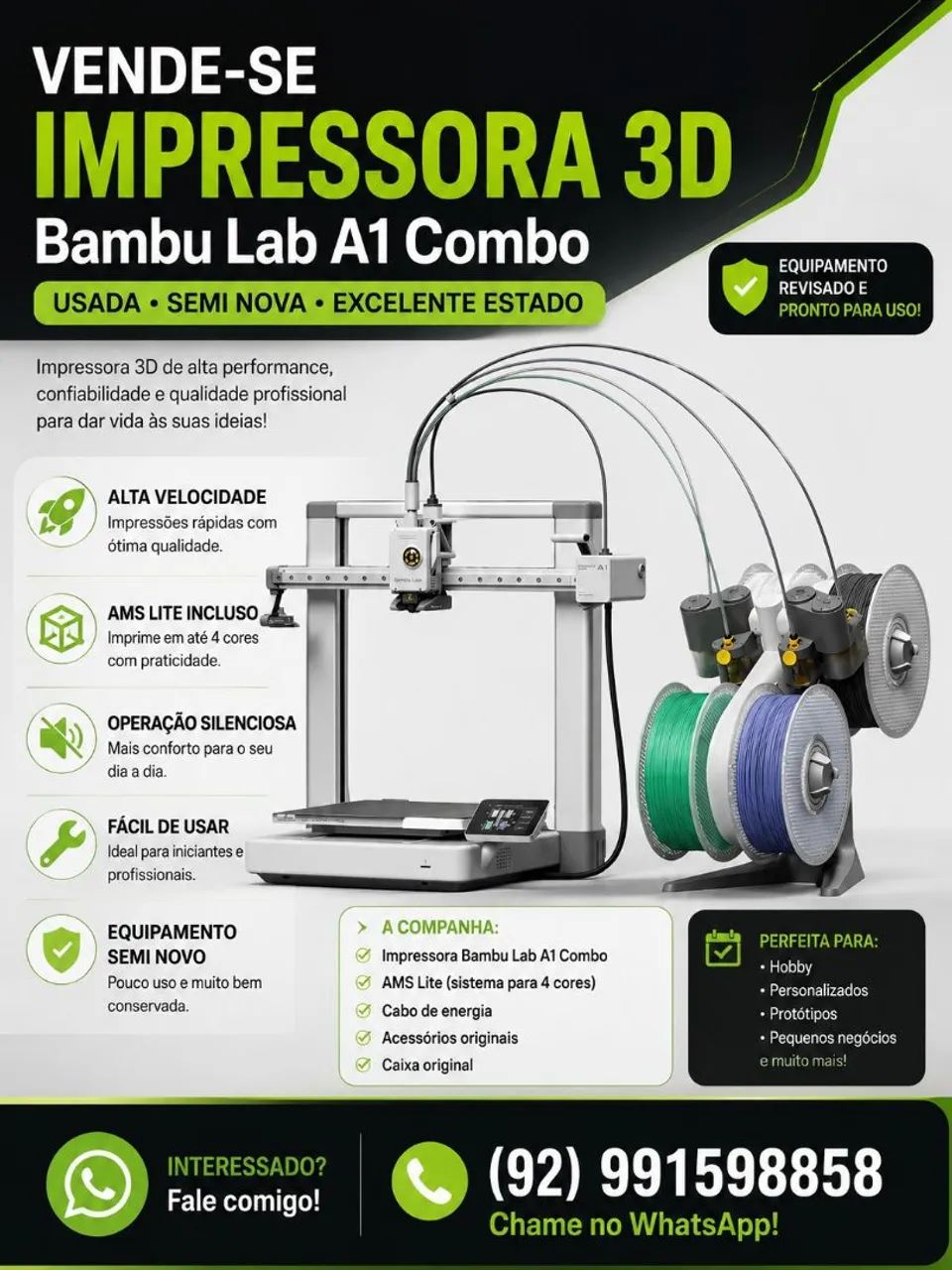 Impressora 3D Bamba A1