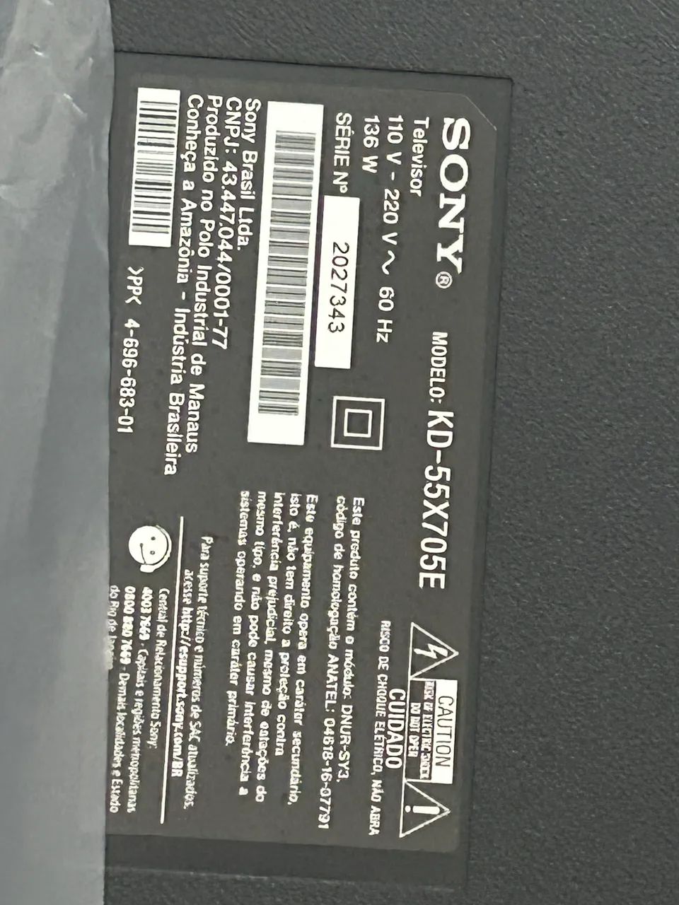 Tv Sony Smart 55 ?