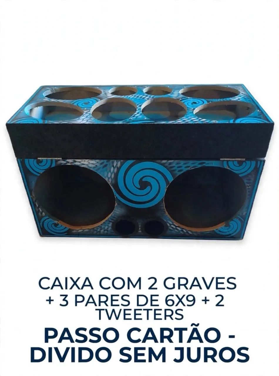 Caixa de som com paredinha 