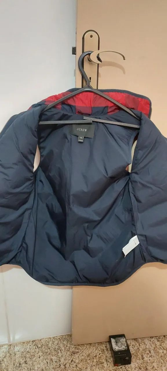 colete vermelho e preto<br>xadrez j crew - Foto 4
