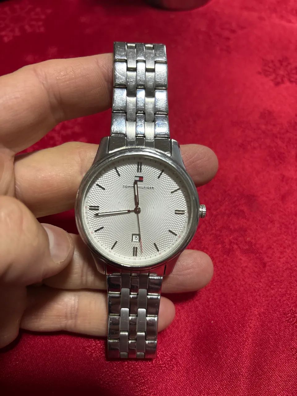 Relógio Tommy Hilfiger fundo branco pérola - Foto 2