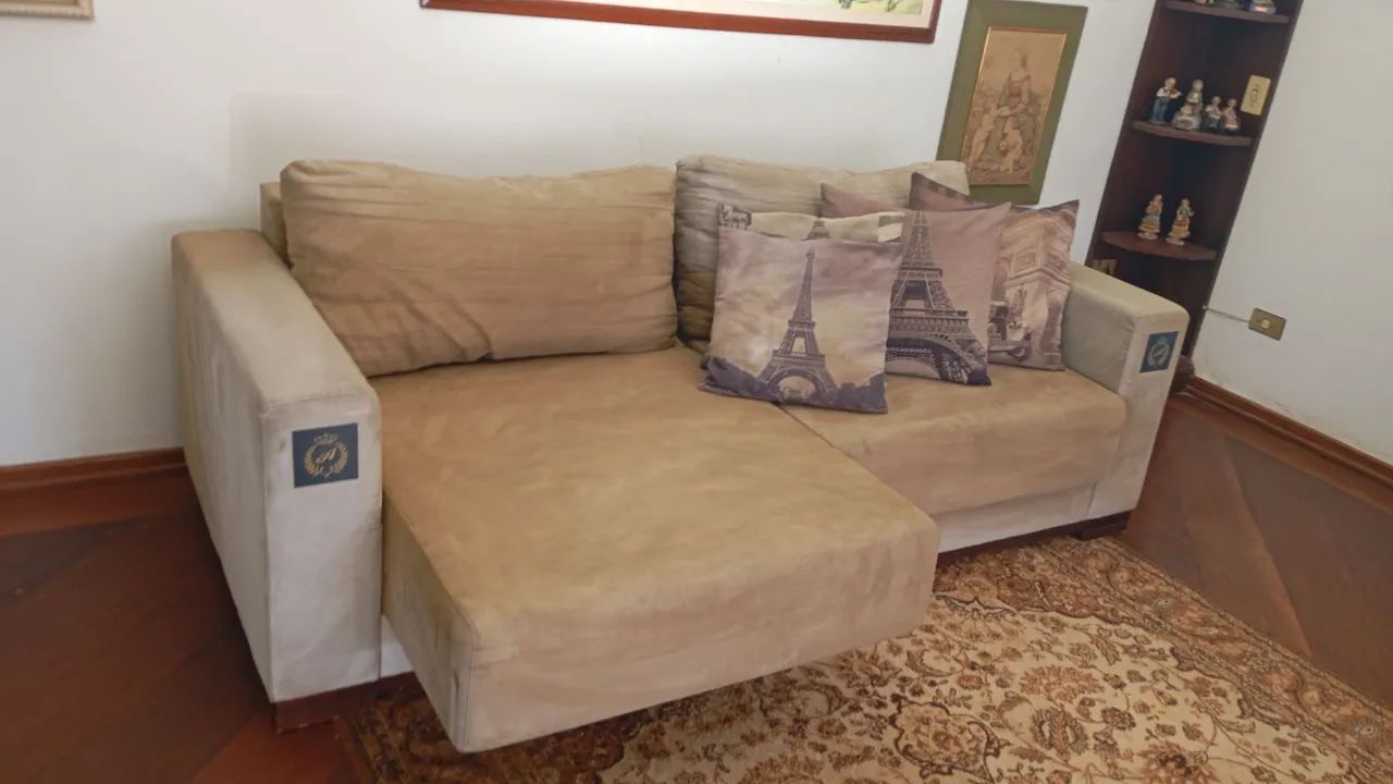Sofá retrátil de 3 lugares frete grátis  - Foto 4