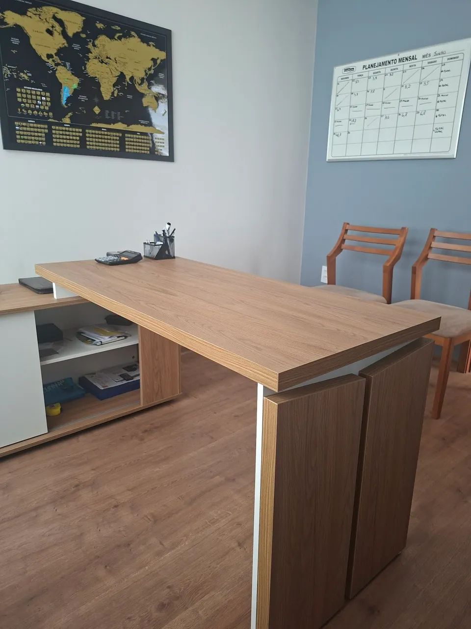Mesa de escritório em L Diretor - Foto 3
