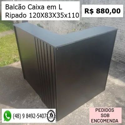 Balcoes Expositor Caixa Reto ou em L  - Foto 5