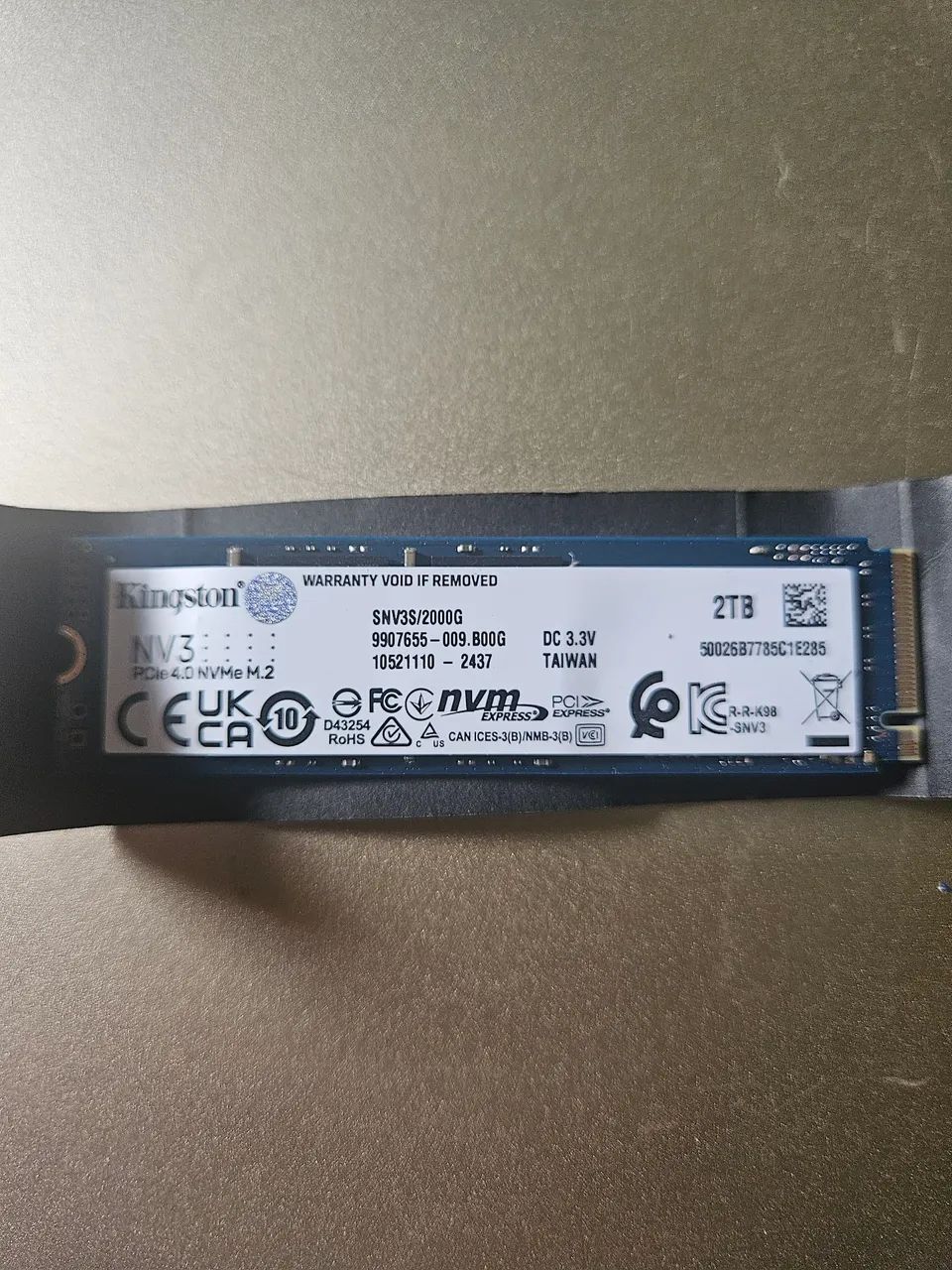 SSD 2TB nvme m2 Kingston NV3