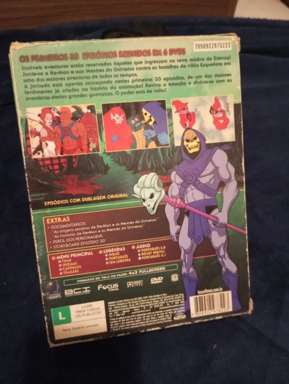 Box DVD He-Man E Os Mestres Do Universo Primeira Temporada - CDs