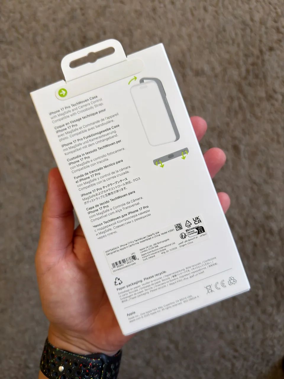 TechWoven Case para iPhone 17 Pro (Original) Roxa - Foto 3