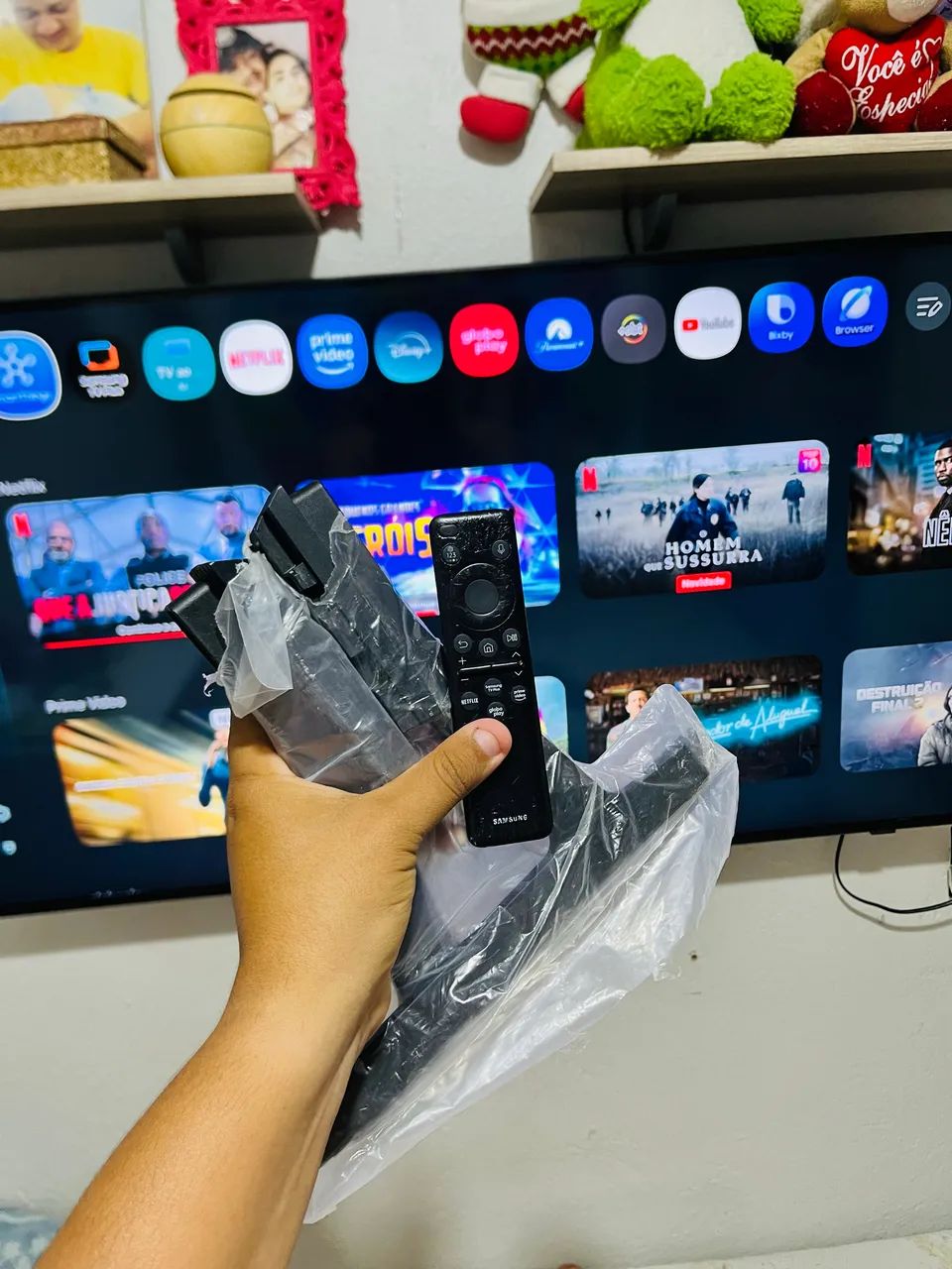 Tv Samsung 50 polegadas cristal em perfeito estado acompanha caixa controle - Foto 3
