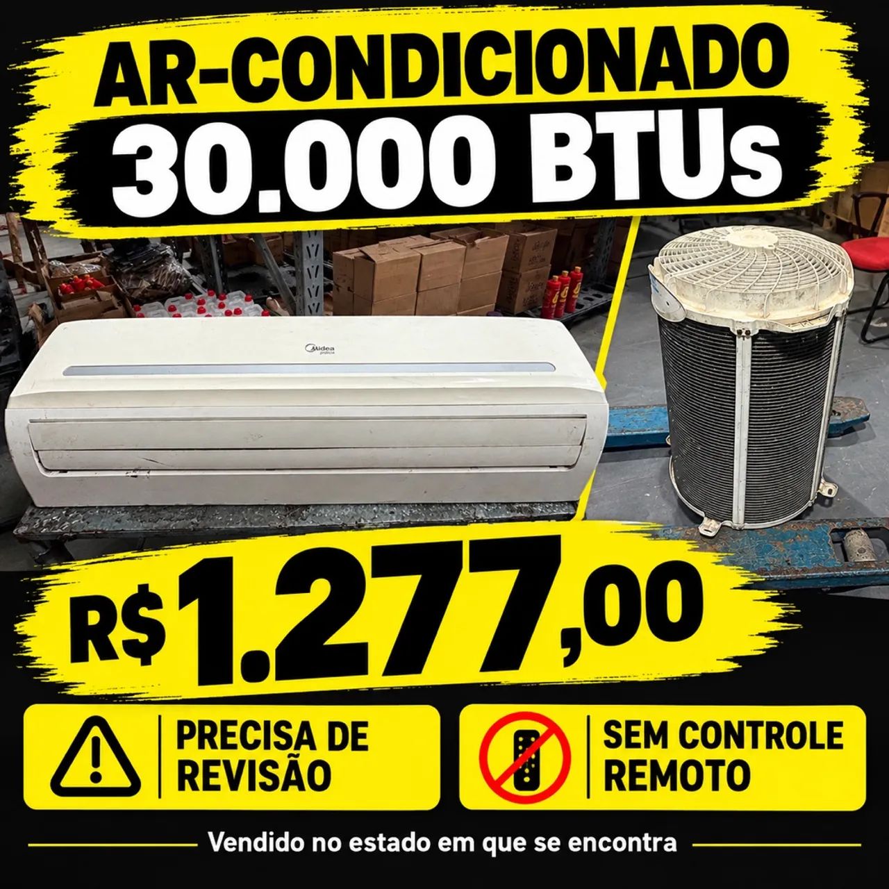 Ar condicionado 30.000btus 