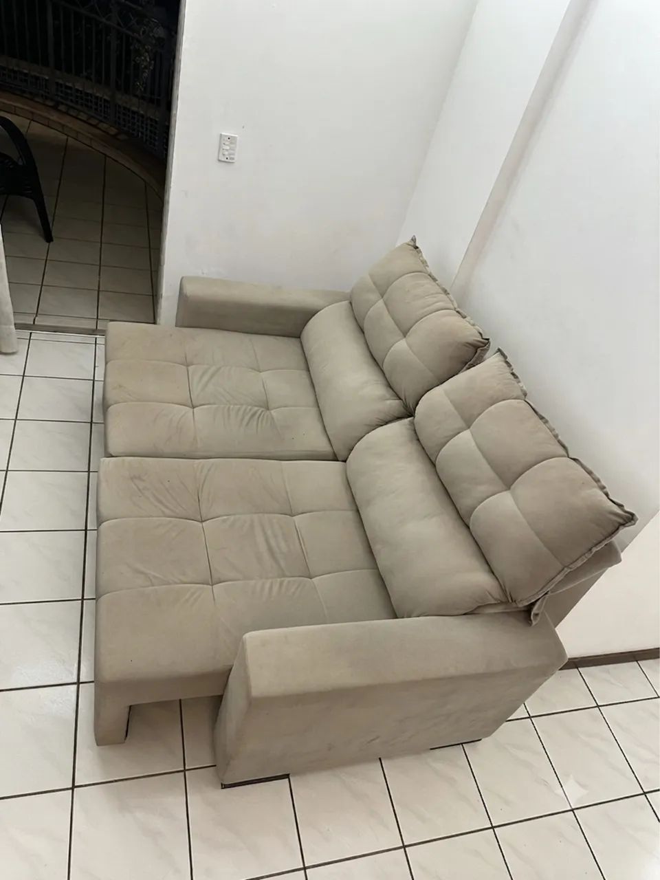 Sofá Retrátil e Reclinável Caramelo - Confortável e Moderno - Foto 2