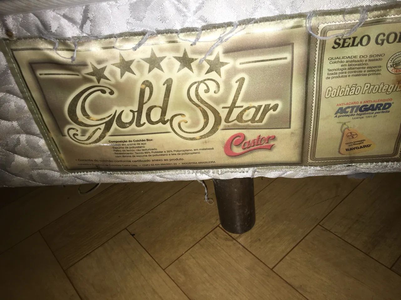 Box Castor Casal Golden Star Estrutura com Molas  - Foto 5