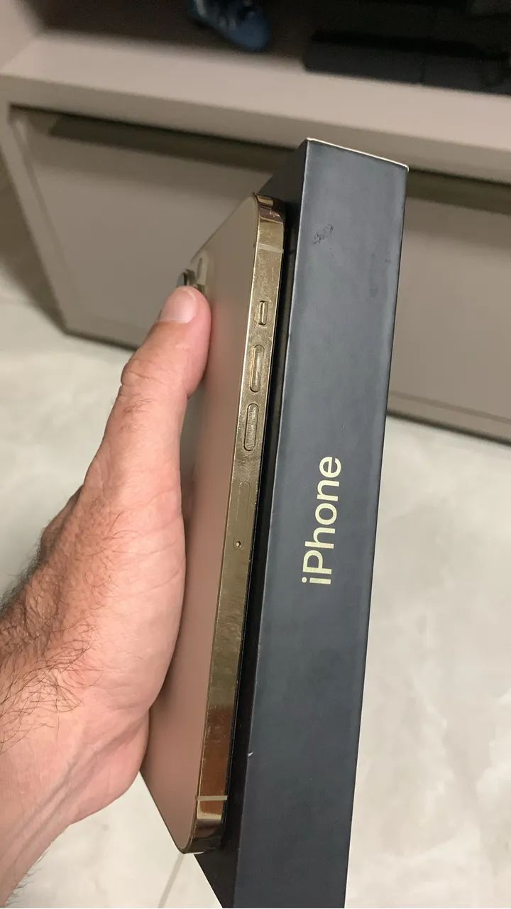 iPhone 13 Pro Max 256Gb Gold impecável - Celulares e Smartphones