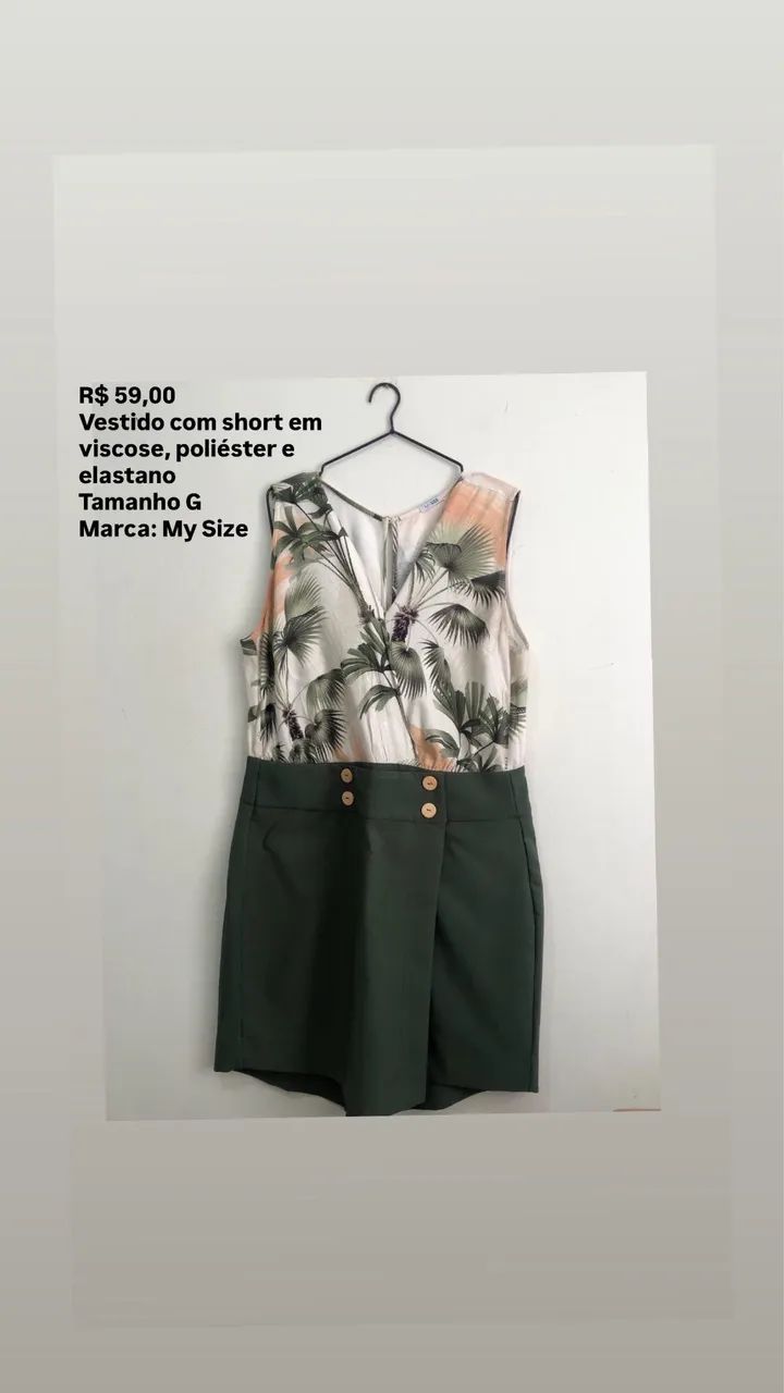 Vestido com short tamanho G - Foto 3