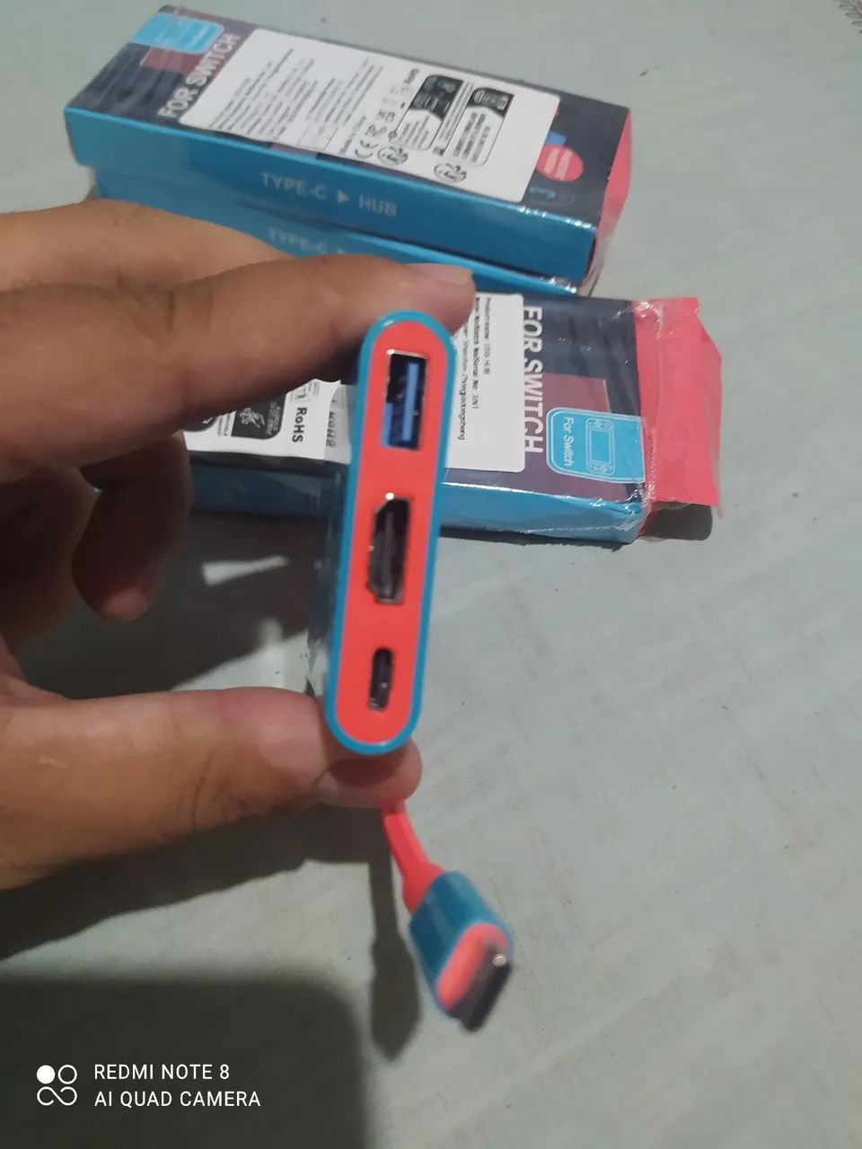 Mini dock pra Nintendo Switch 1 (Nova) - Foto 3