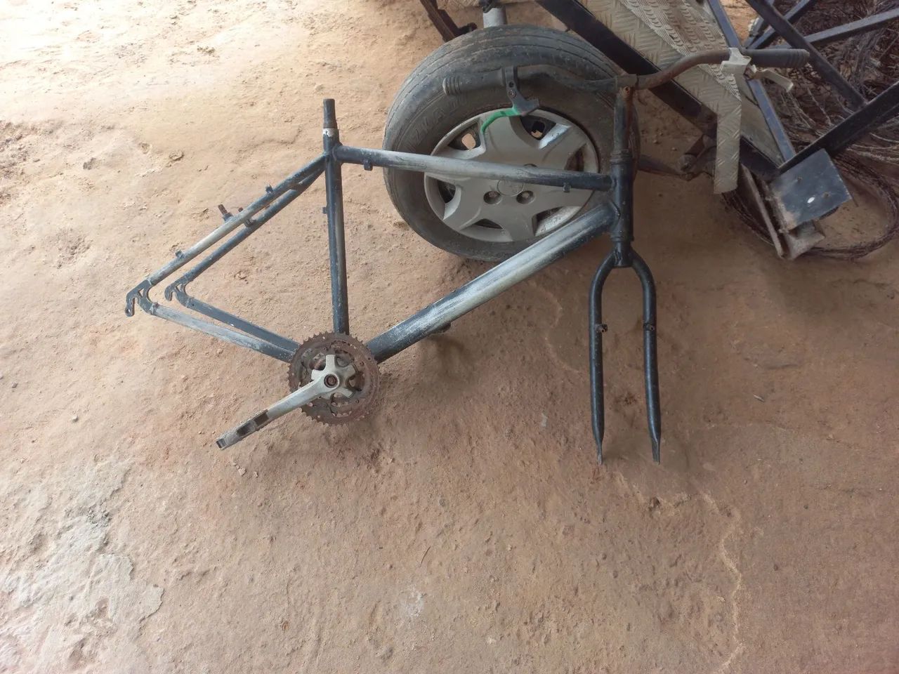 Quadro de bicicleta aço 