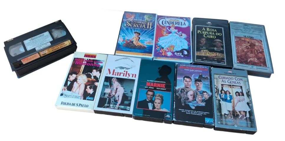 10 Filmes em VHS variados