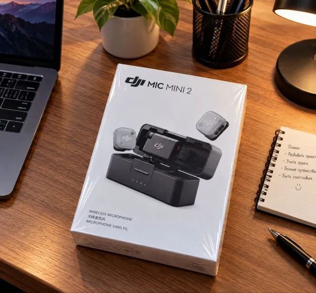Microfone DJI Mic Mini 2 (2 TX + 1 RX + Charging Case)