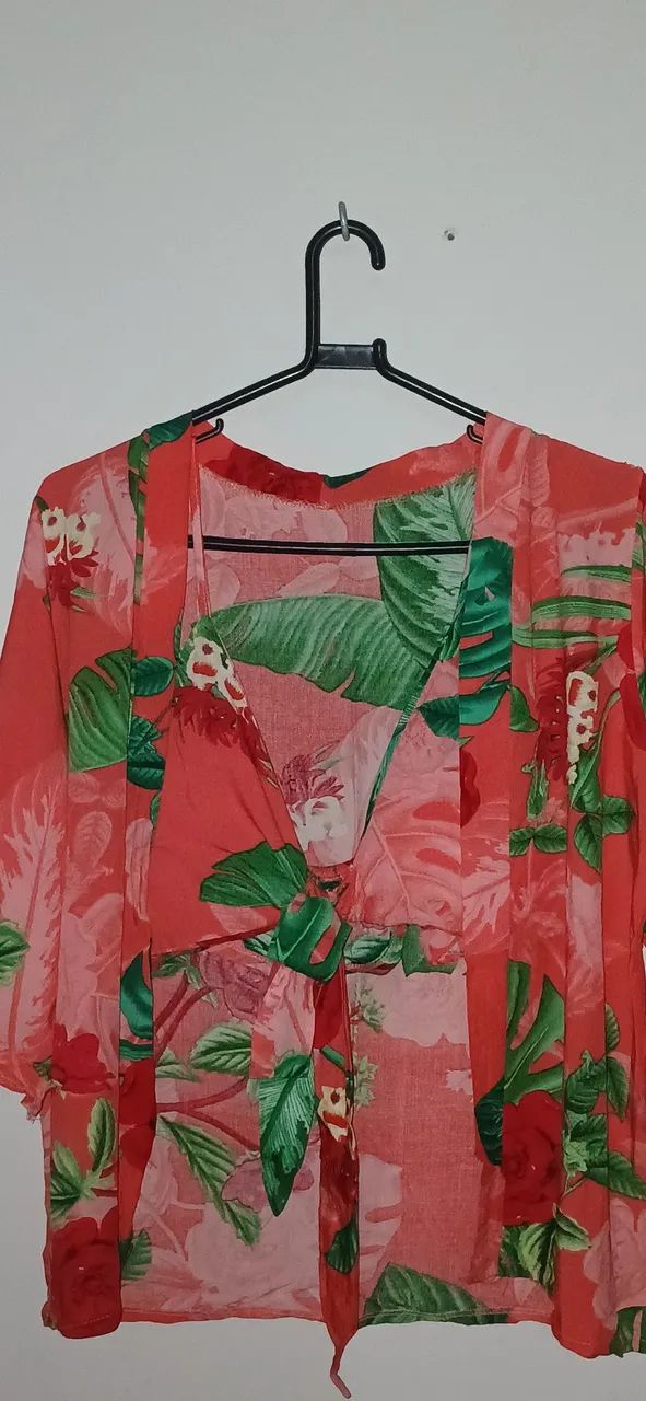 Quimono com Top Floral P - Foto 2