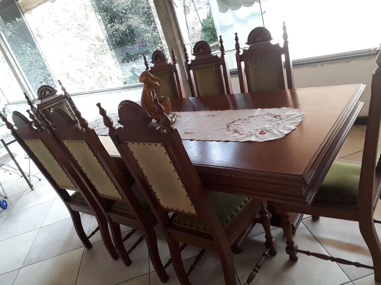 Mesa antiga de madeira cerejeira!! - Foto 3