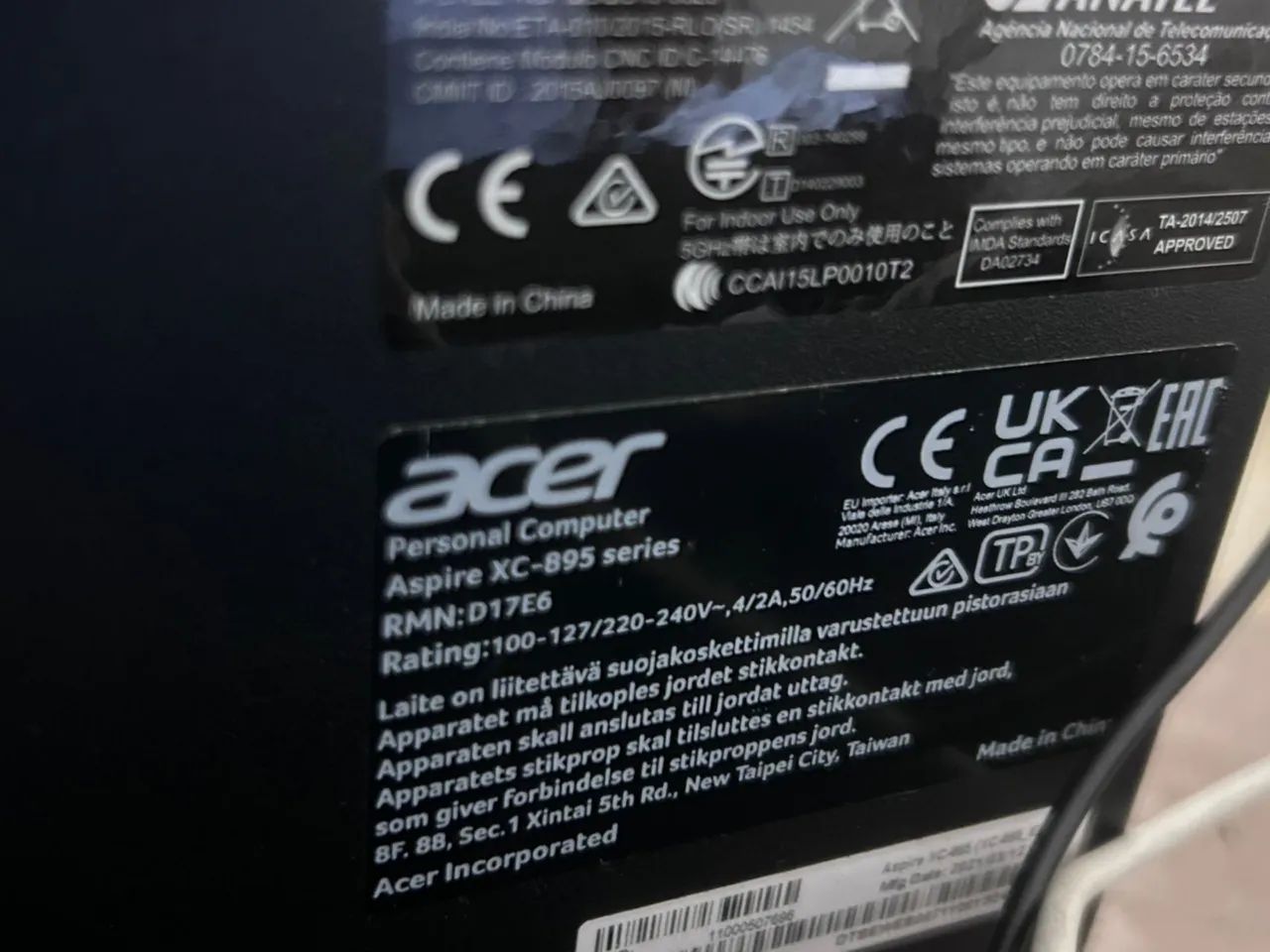 ACER ASPIRE XC-895 - Foto 2