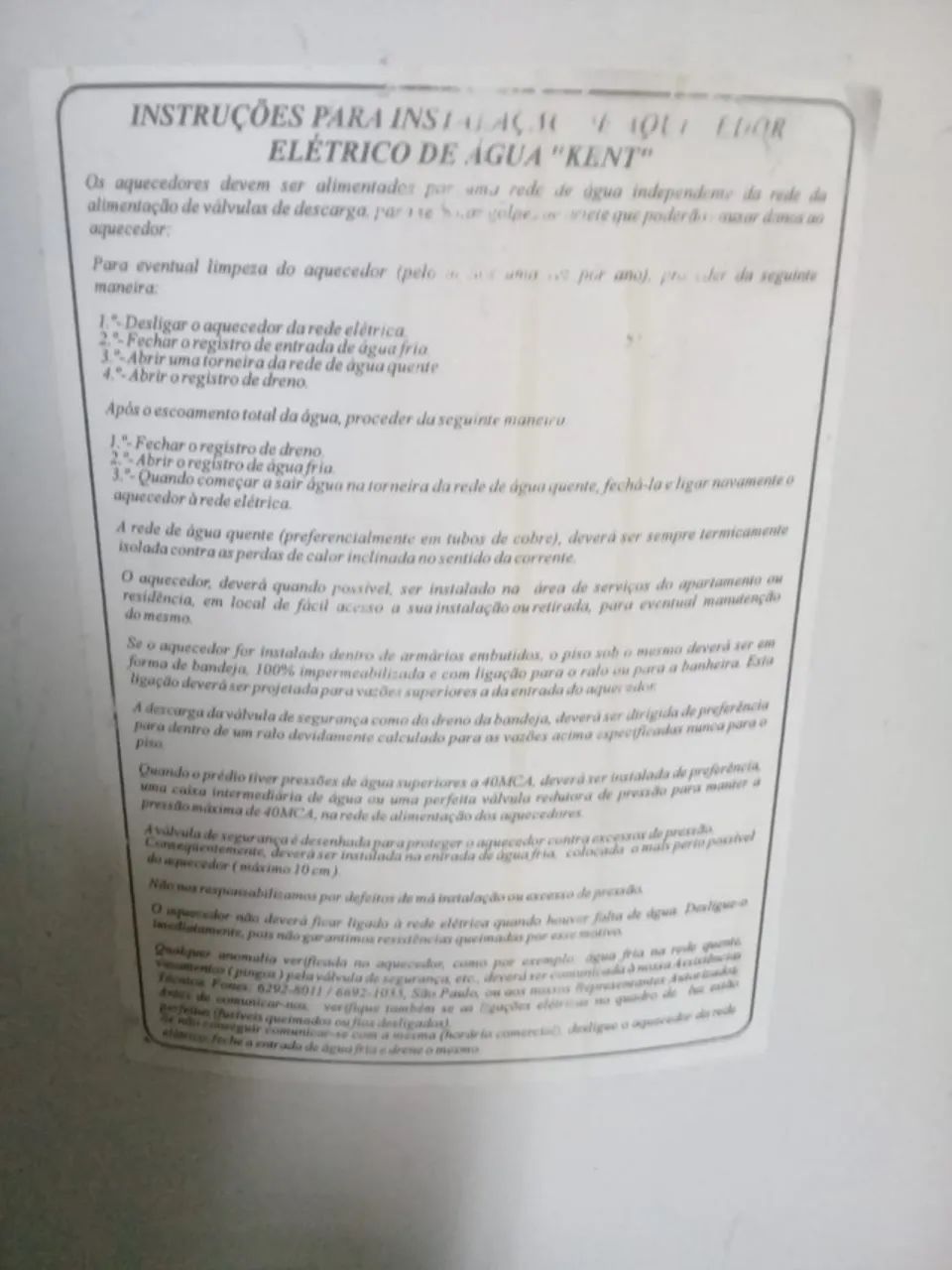 BOILER- RESERVATORIO DE AGUA COM RESISTENCIA