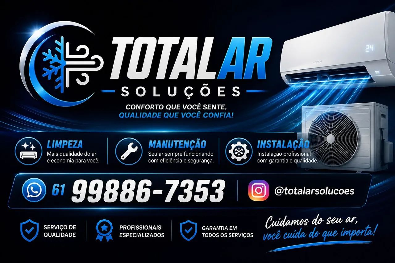 Limpeza e instalação de ar condicionado 