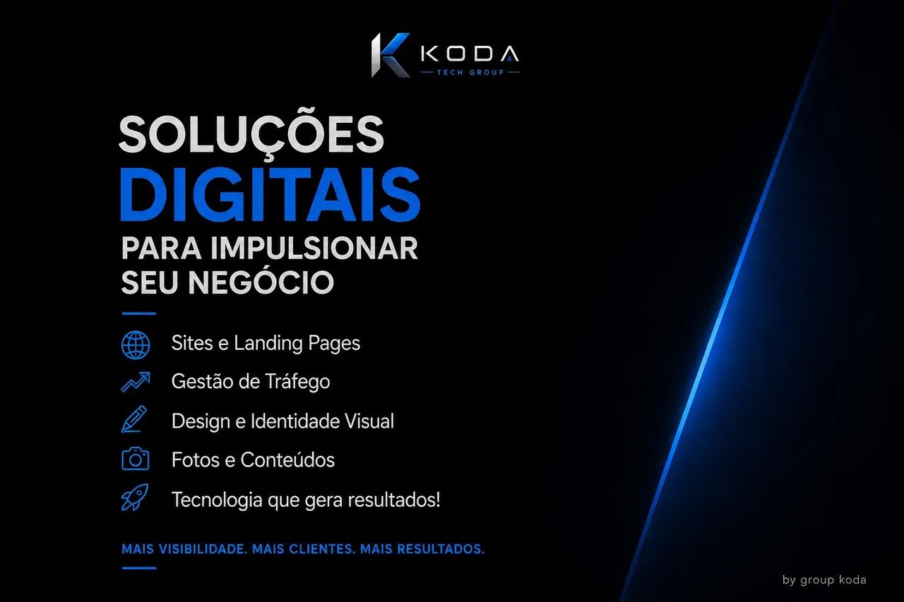 SITE, LANDING PAGES, DASHBOARDS PROFISSIONAIS | Koda Tech