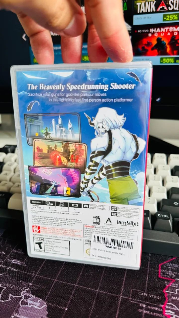 Neon White Nintendo Switch (Novo / Lacrado) - Jogos de Vídeo Game