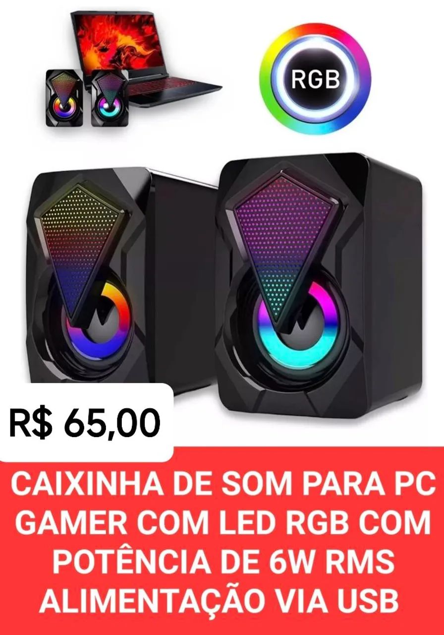 Caixinha de som para computador 