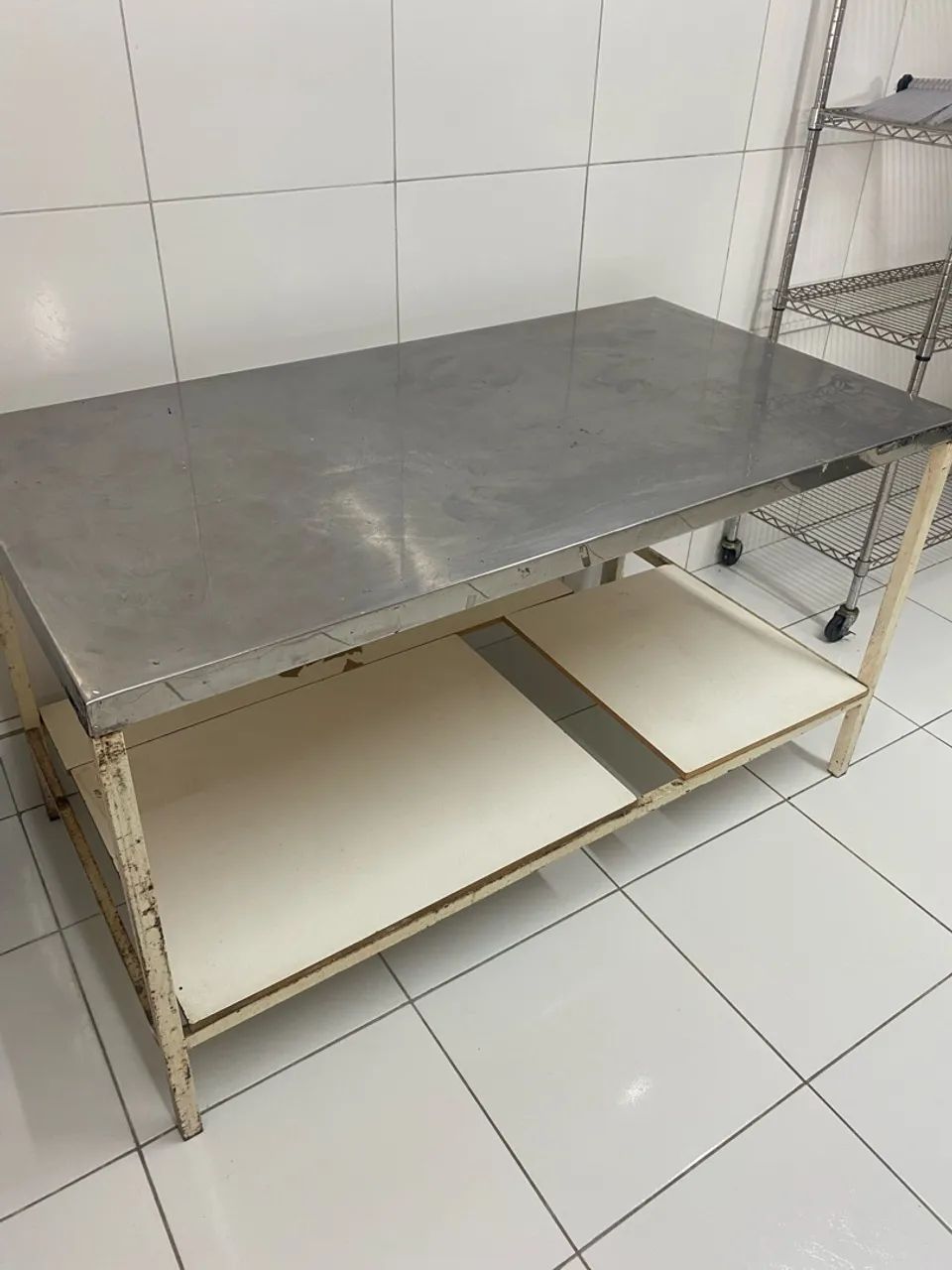 Bancada em inox Usada