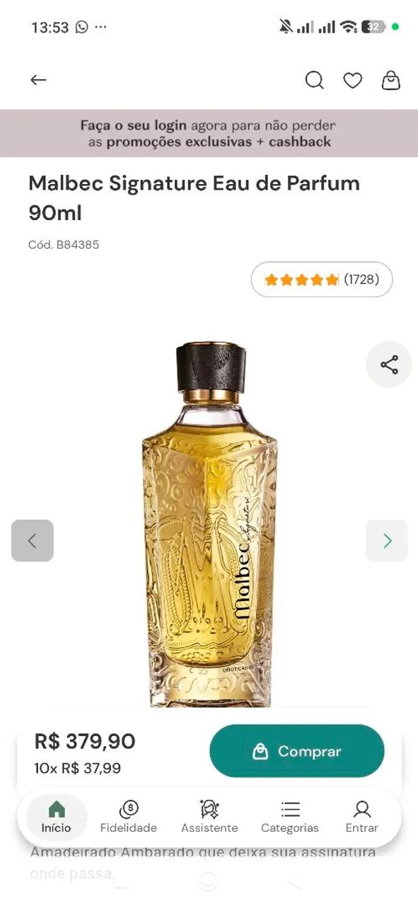 Perfume Malbec singnature Eau de parfum - Foto 2