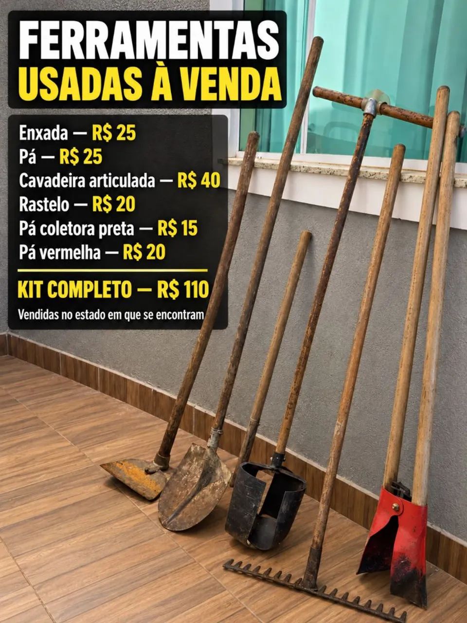 KIT DE FERRAMENTAS USADAS À VENDA