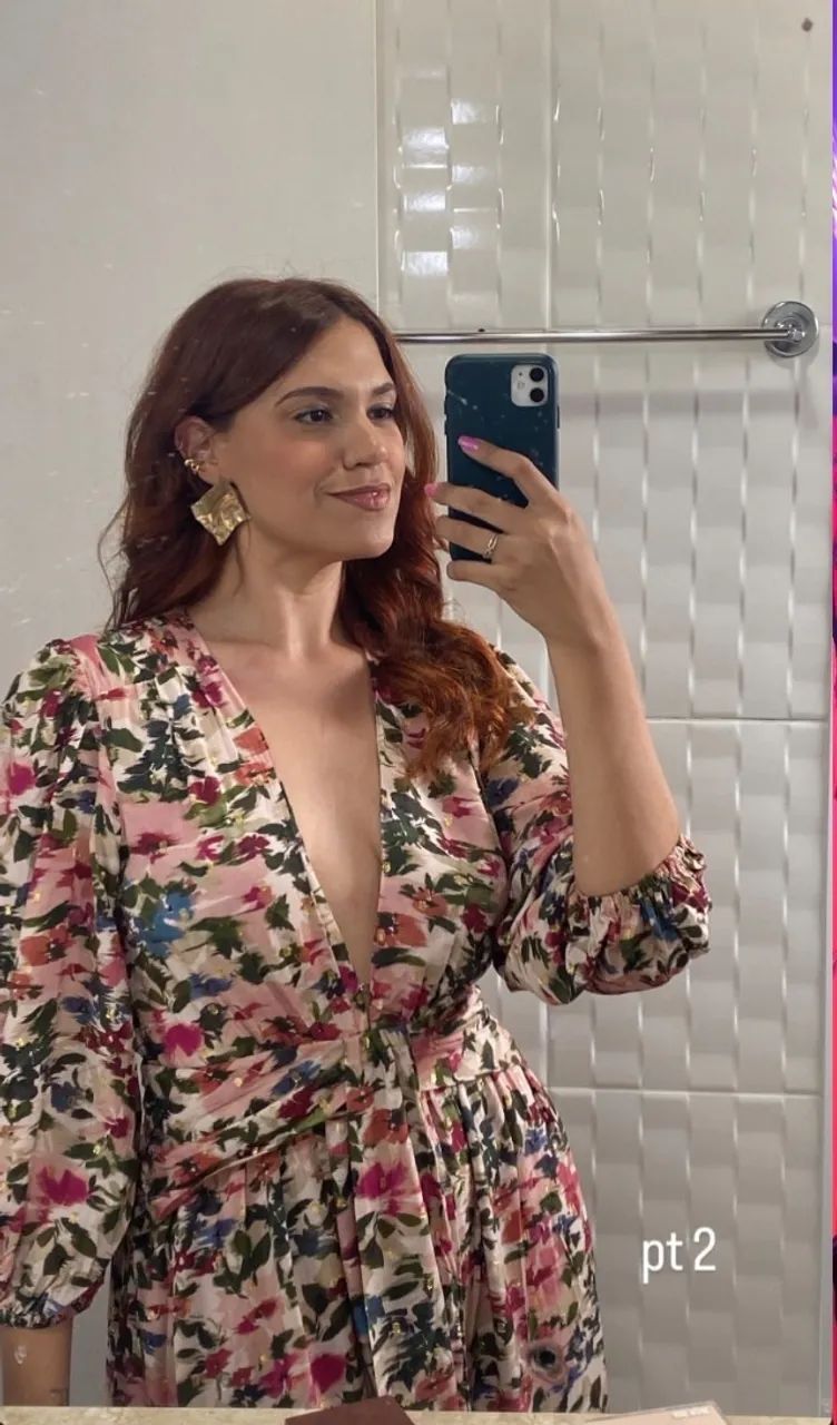 Vestido longo Farm - M