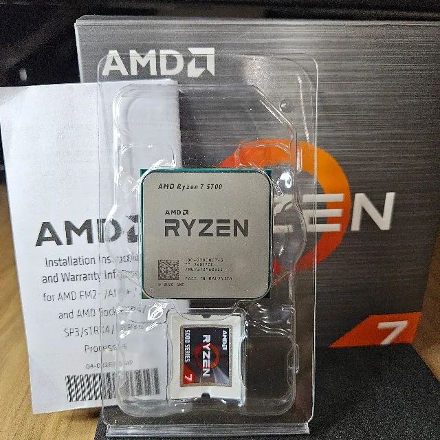 Processador AMD Ryzen 7 5700 AM4 - Completo (Cooler Nunca Usado)