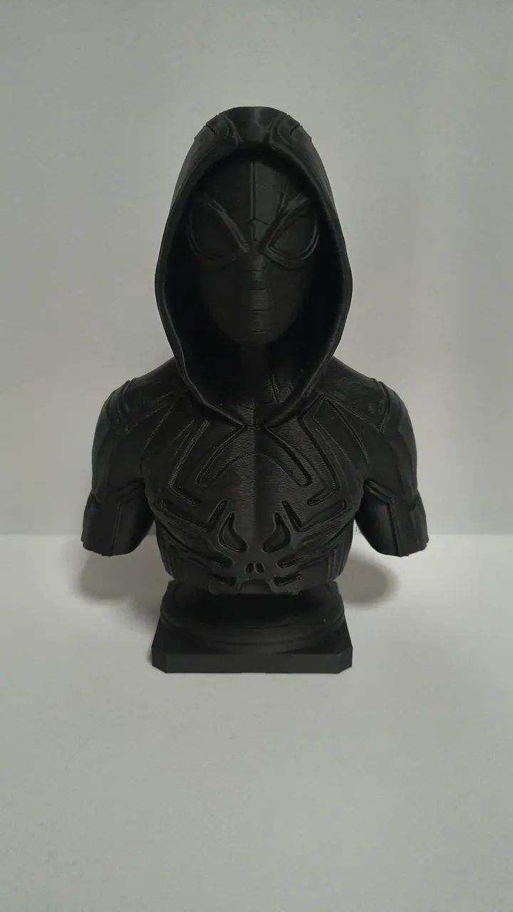 Busto Homem Aranha Miles Morales - Impressão 3D - 18cm