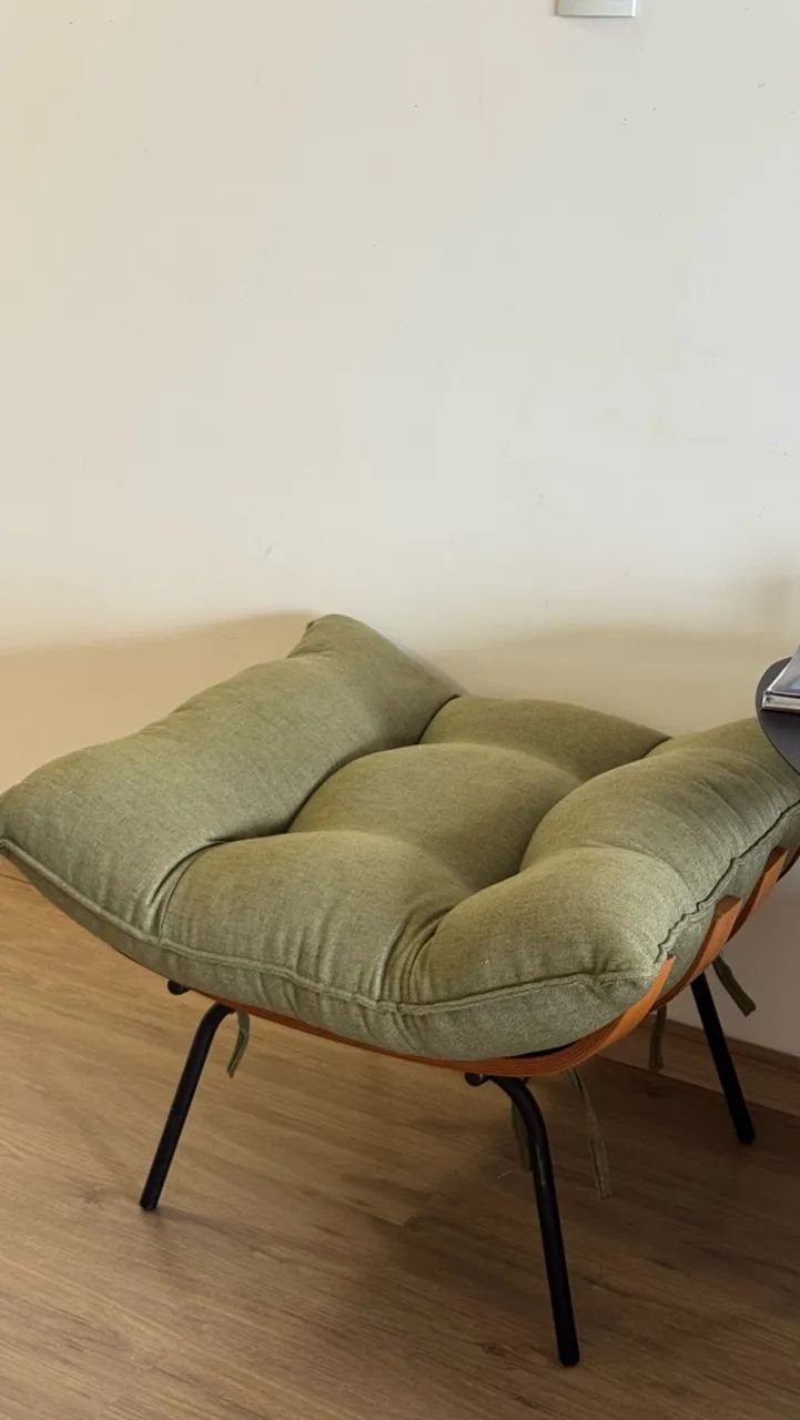 Poltrona costela de Adão linho verde  - Foto 2